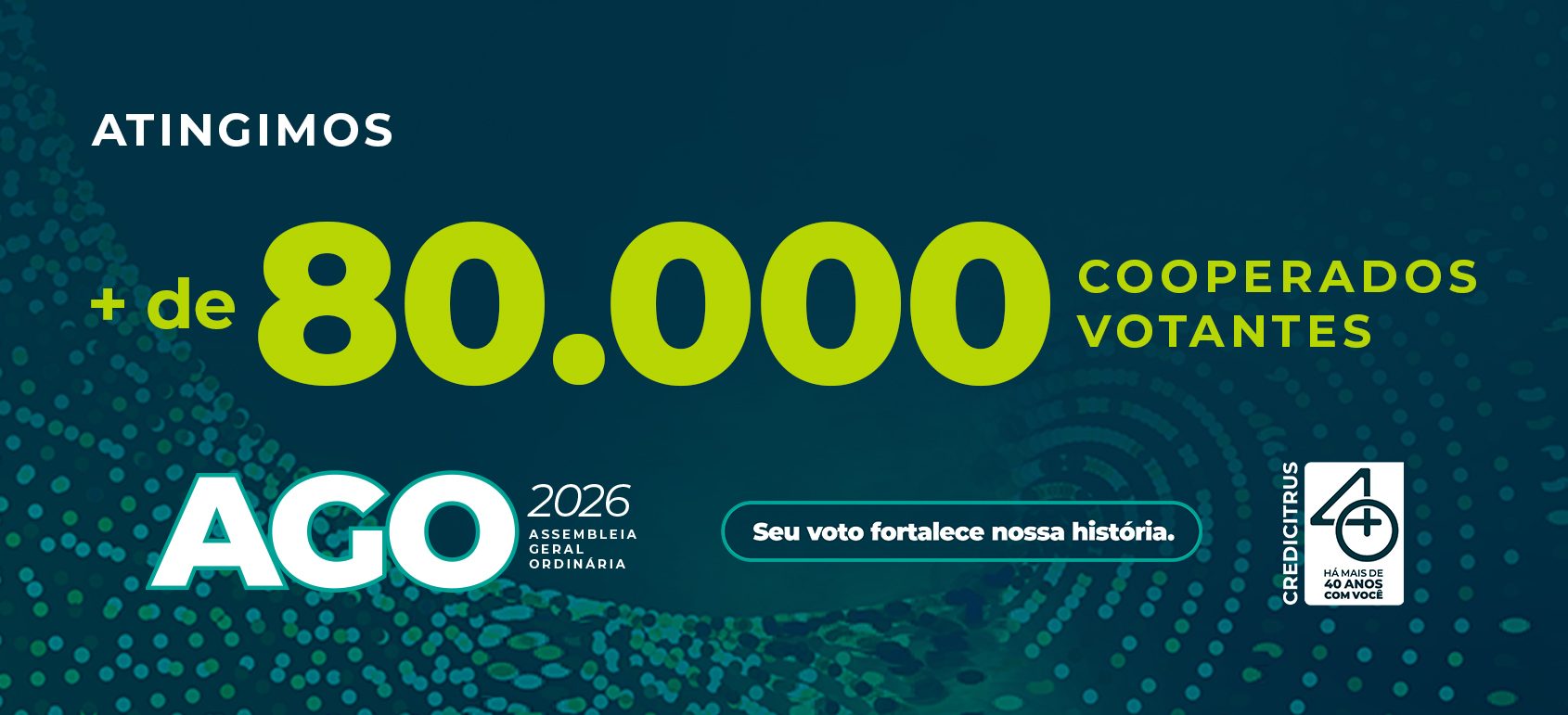 80 mil votantes AGO Credicitrus 2026